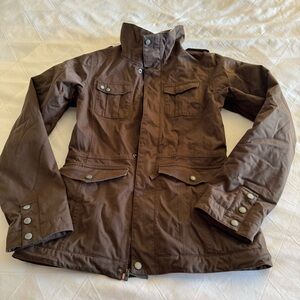 Burton White Collection Brown Ski or Snowboarding Dryride Coat